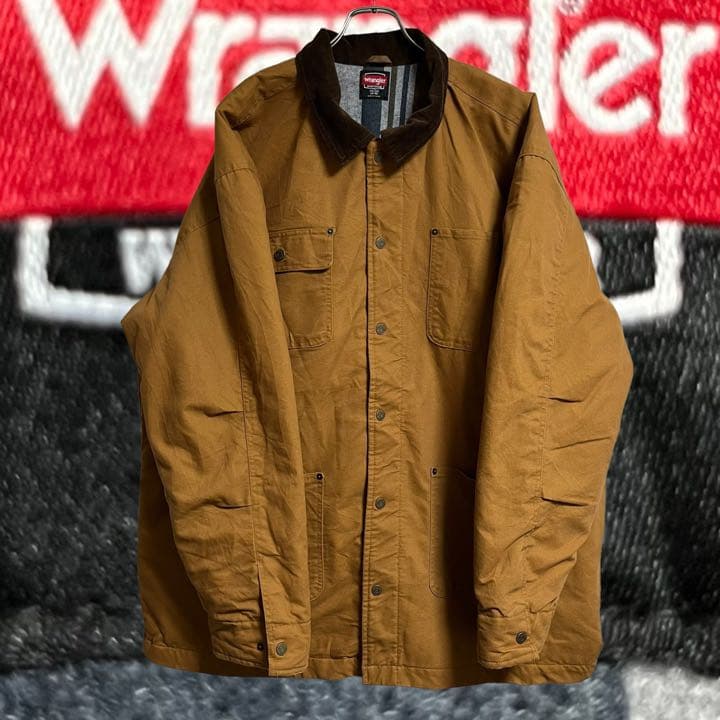 Wrangler ラングラー ロゴパッチ 厚手 コットン カバーオール アウター
