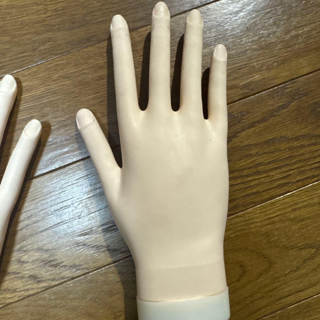 JNEC認定ネイルハンド＋認定モデルハンド(練習用)＋シール等