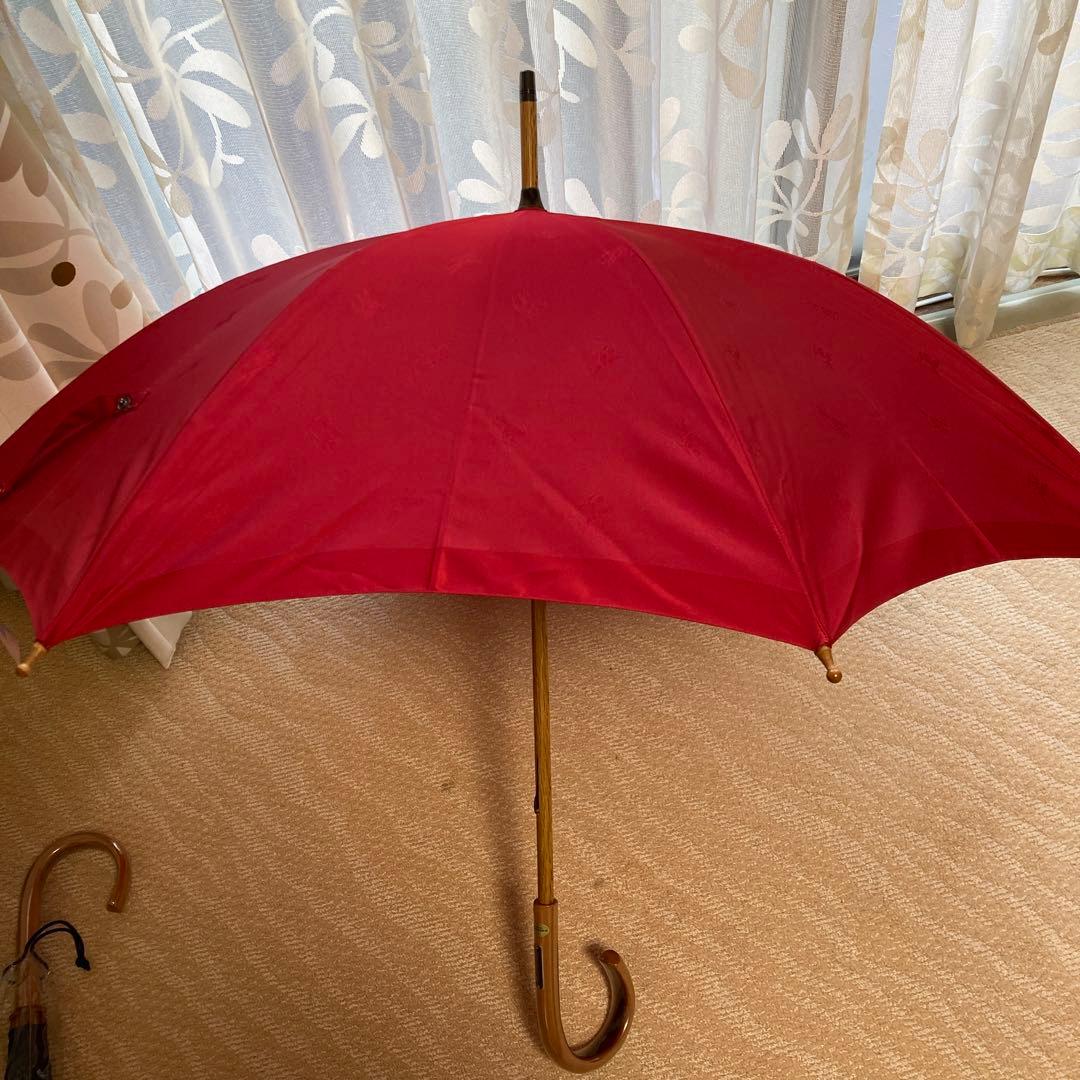 Burberryバーバリー　長傘　ネイビーとレッドのセット