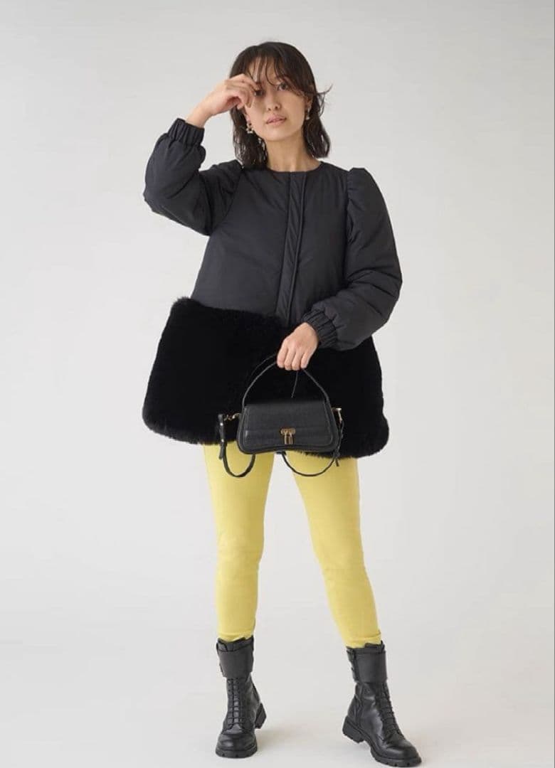 CELFORD エコファーコンビブルゾン　38サイズ