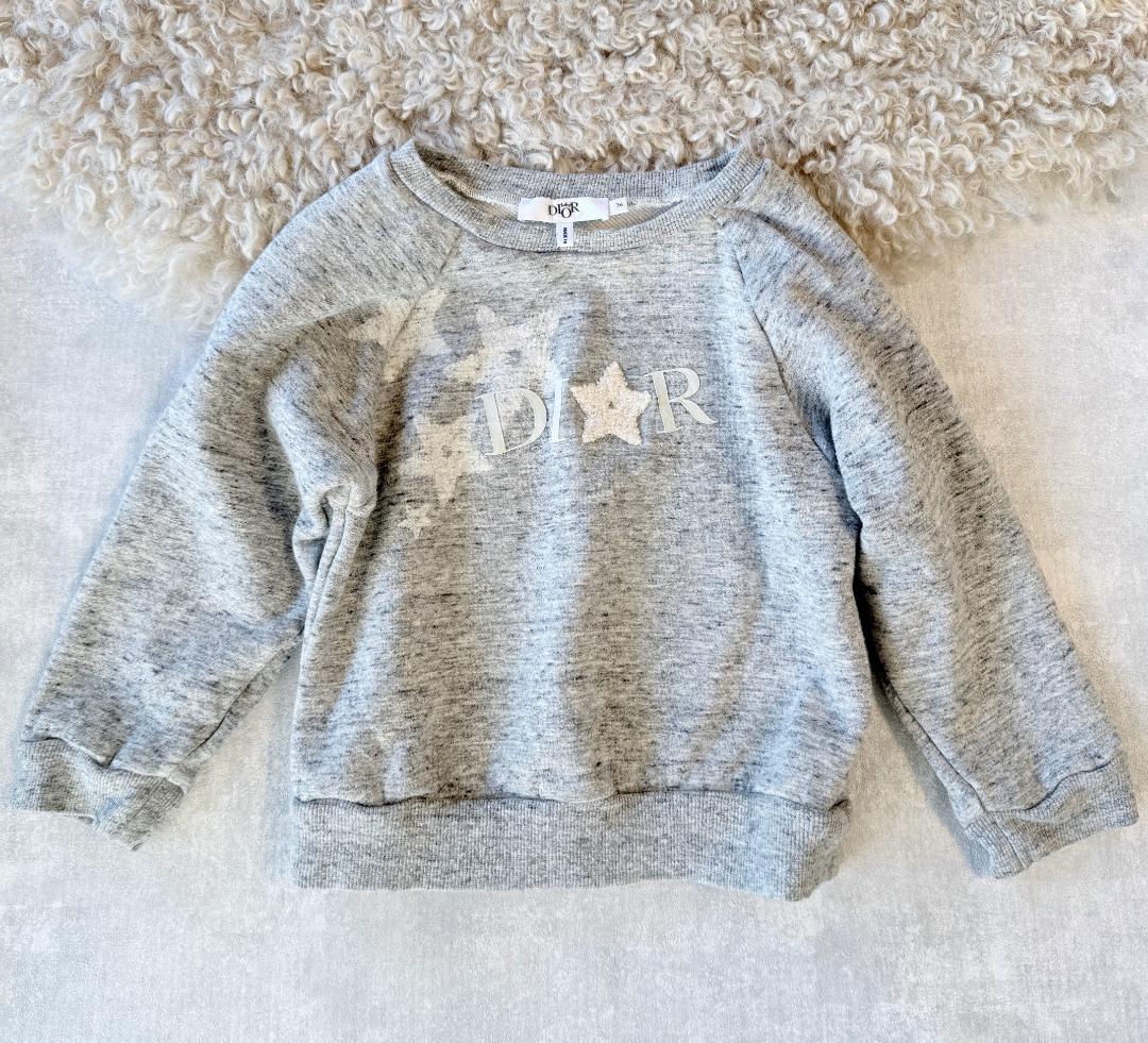 Baby Dior（ベビーディオール）スウェットトレーナー グレー 星ロゴ 36