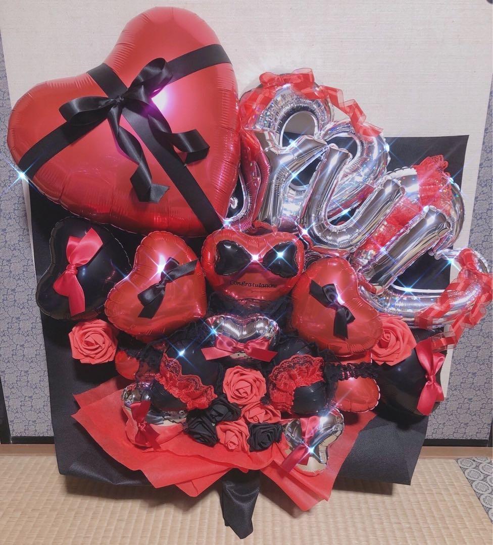 ピンヒールバルーンブーケ　バルーンギフト　生誕祭　推し　卒業　花　花束