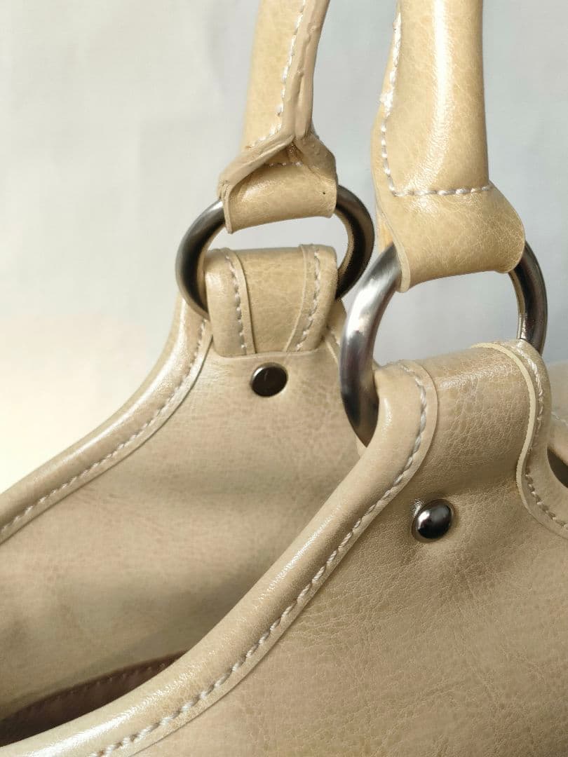 Hamano ハマノ　傳濱野　かごバッグ ベージュ