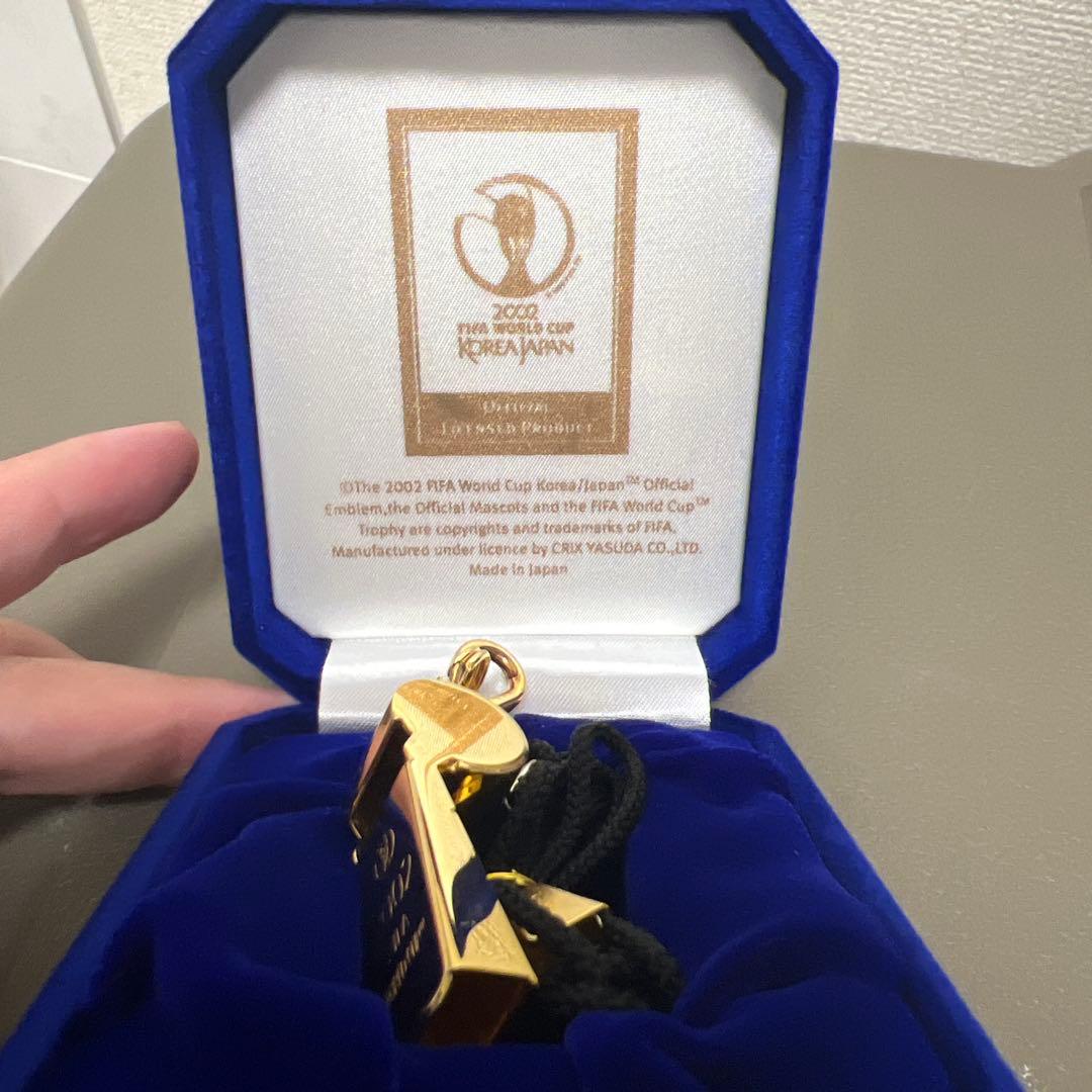 FIFA 2002 ワールドカップ 記念 ホイッスル ゴールド野田鶴声社日韓大会