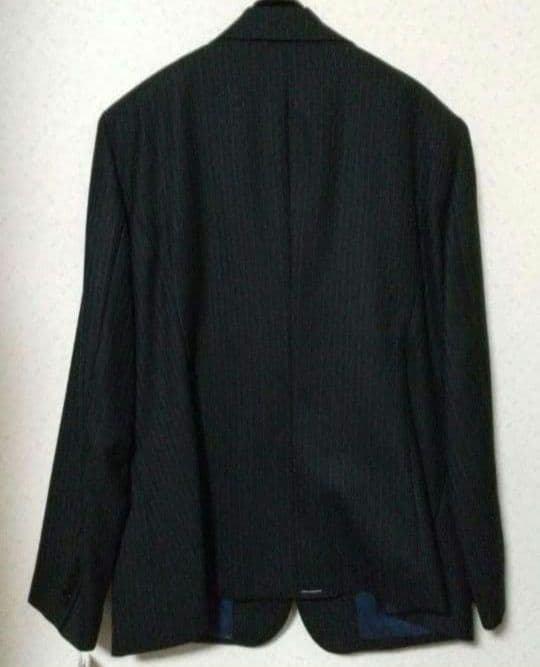 ボンマックス 事務服 ジャケット スカート 上下セットブラック×ブルー 21号