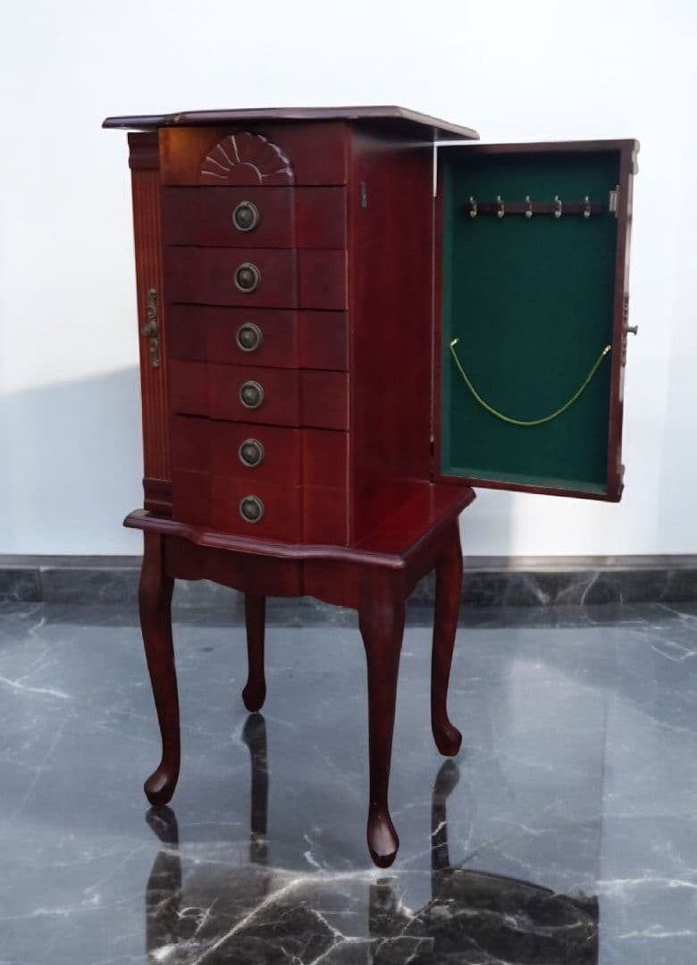 アンティーク家具　ジュエリーキャビネット