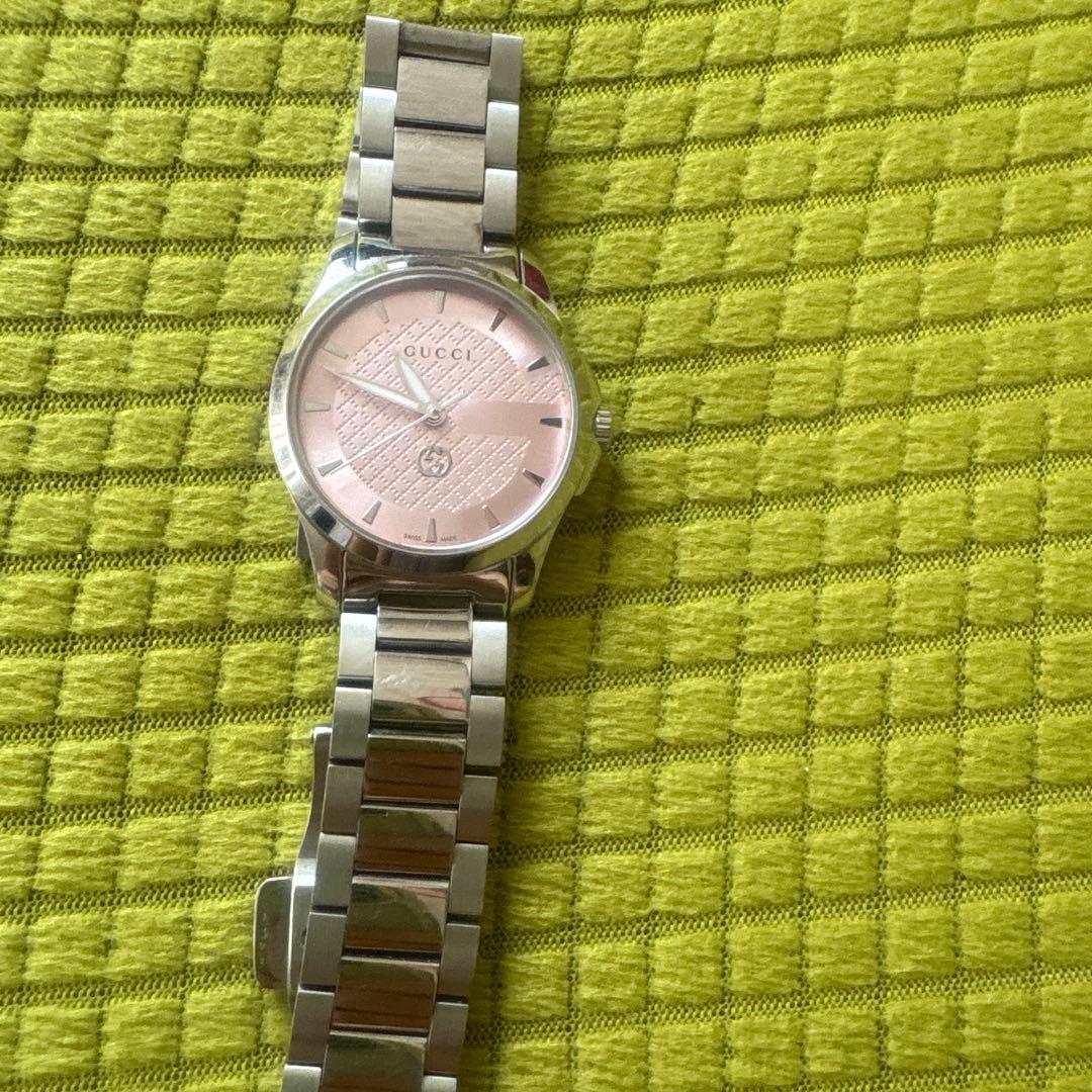 杭*堂様 GUCCI 腕時計 ピンク ステンレス