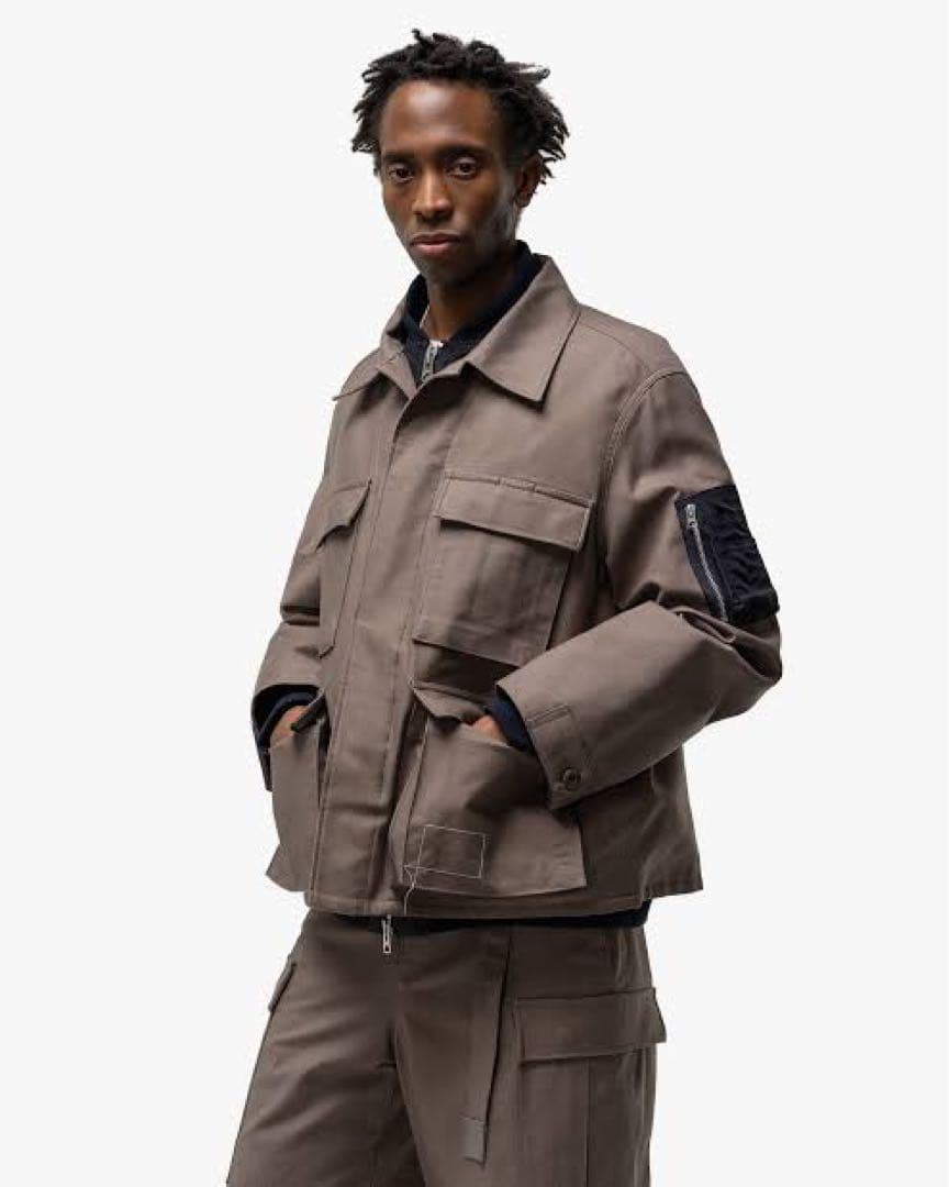 サイズ3 sacai × WTAPS CottonBackSatinJacket