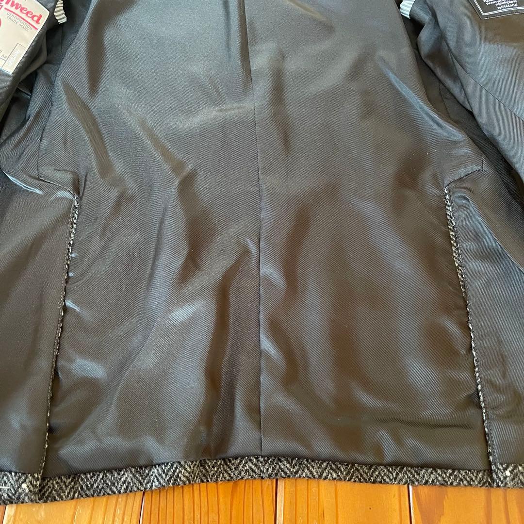 Harris Tweed／FACE MIX☆ヘリンボーン ジャケット グレーLL