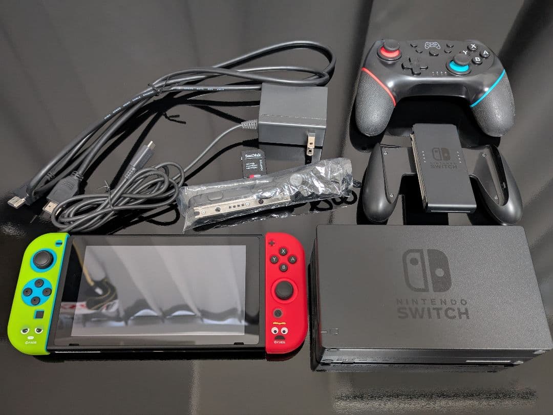 【ジャンク品】Nintendo Switch 本体 完品 ネオンカラー