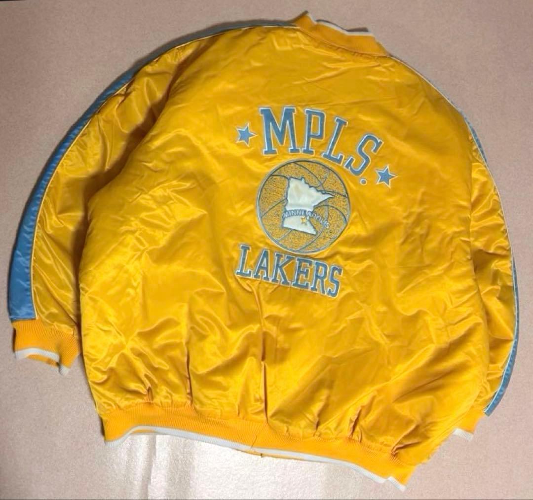90s NBA MPLS ミネアポリス レイカーズ スタジャン バスケットチーム