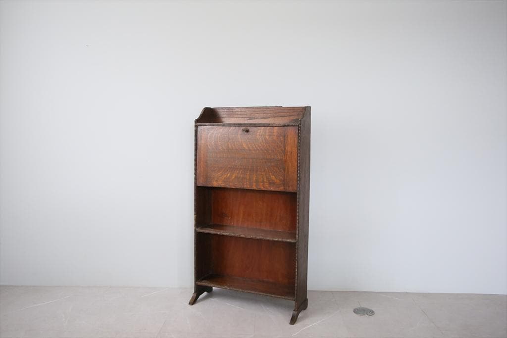 英国アンティーク木製ライティングビューロー/勉強机デスク/テーブル(91-123