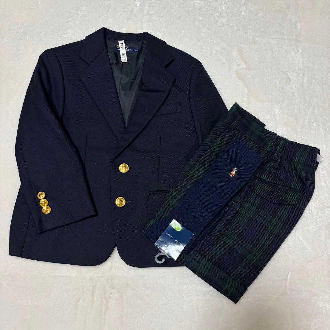 美品★ ラルフローレン　スーツ　110 入学式　入園式　結婚式　発表会