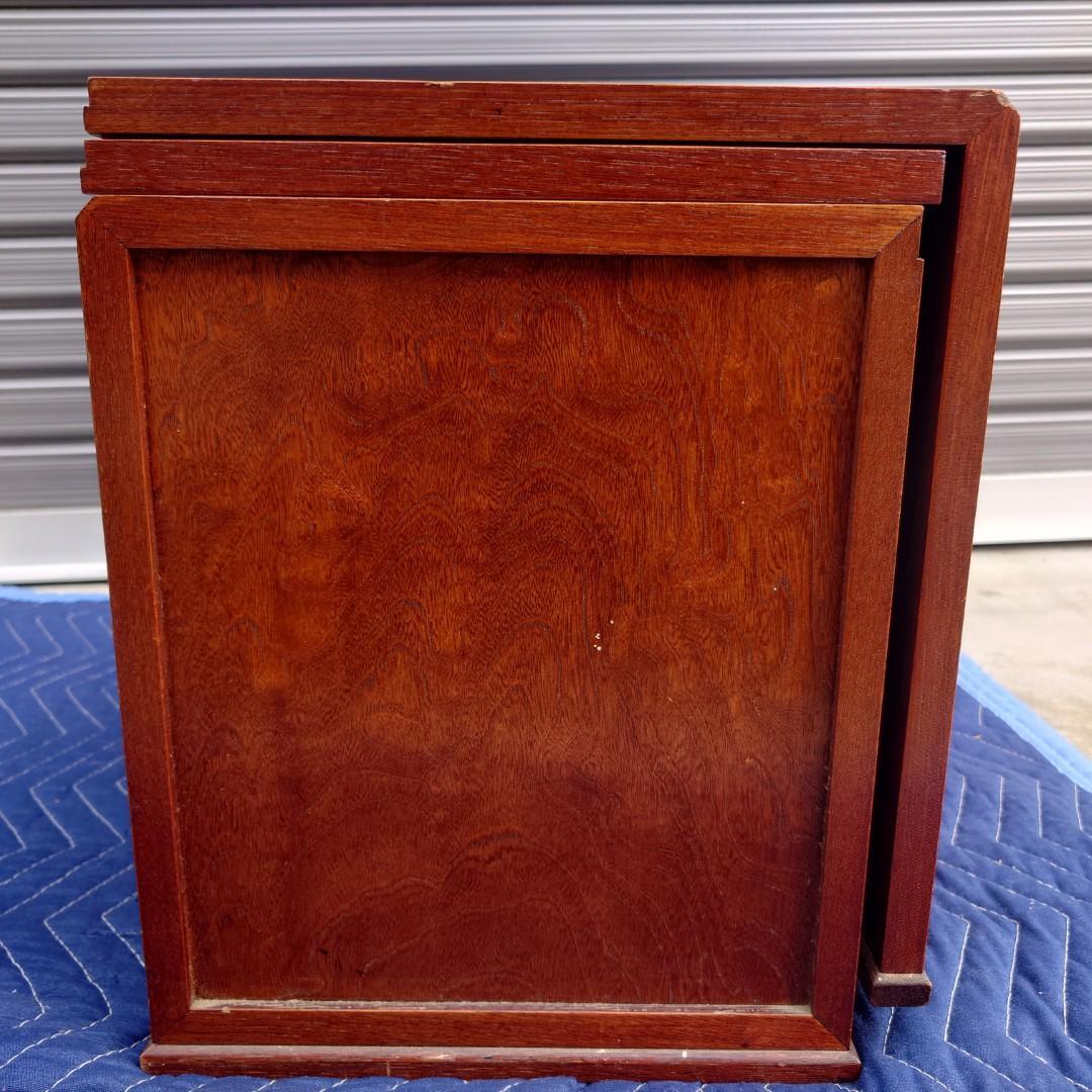 359　文机 折り畳み式　３段引き出し　 展開時W78×D38 ×H30