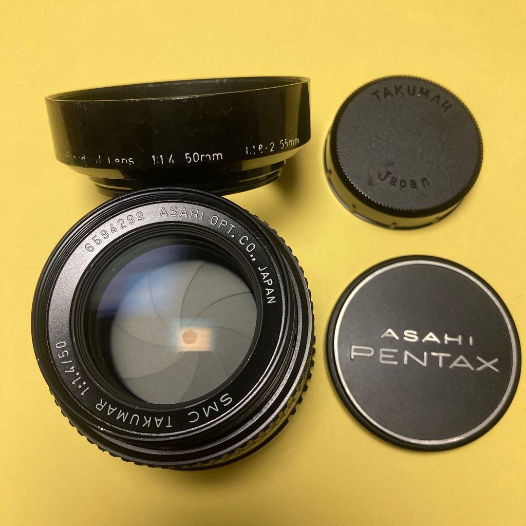 M42 美品 SMC TAKUMAR 50mm F1.4 純正付属多数 タクマー