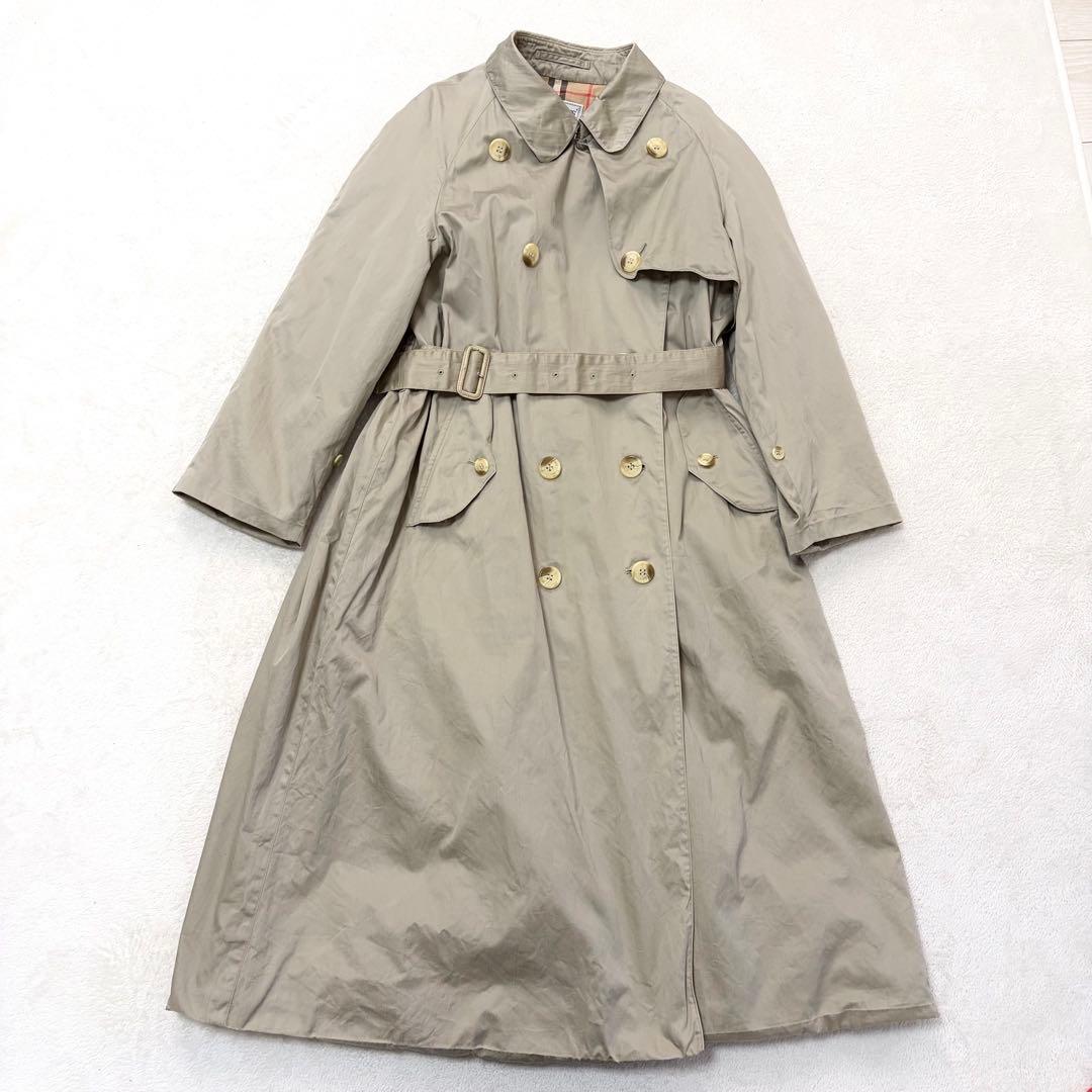 【人気】Burberrys トレンチコート ノバチェック M相当 ベルト付き
