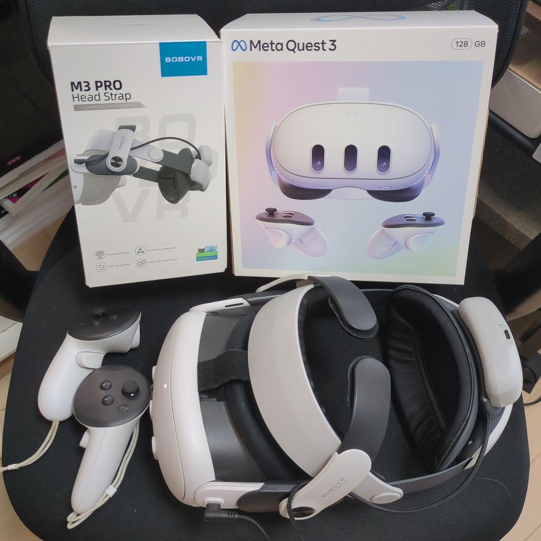  Quest 3 128GB ヘッドストラップ付き