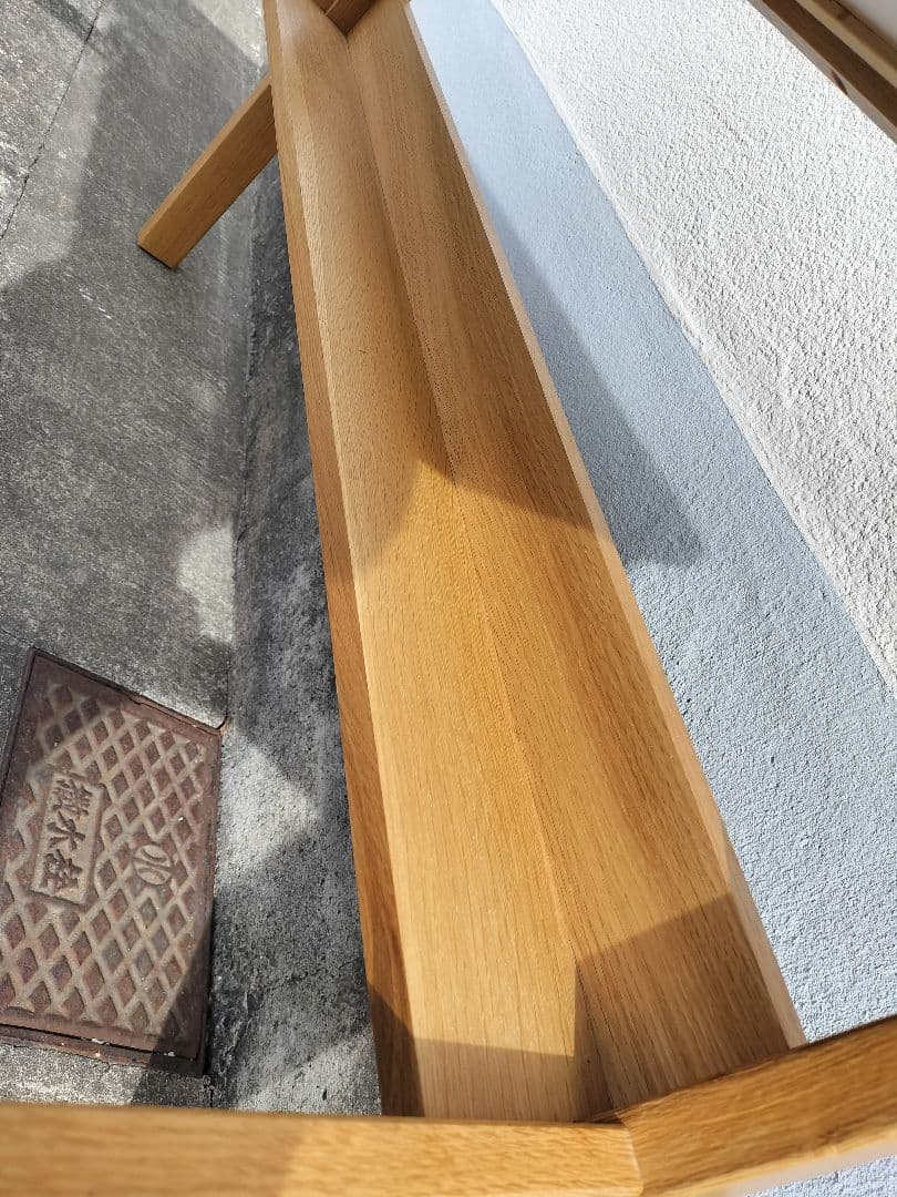 MUJI 無印 オーク 無垢材デスク（引出・足元棚付)