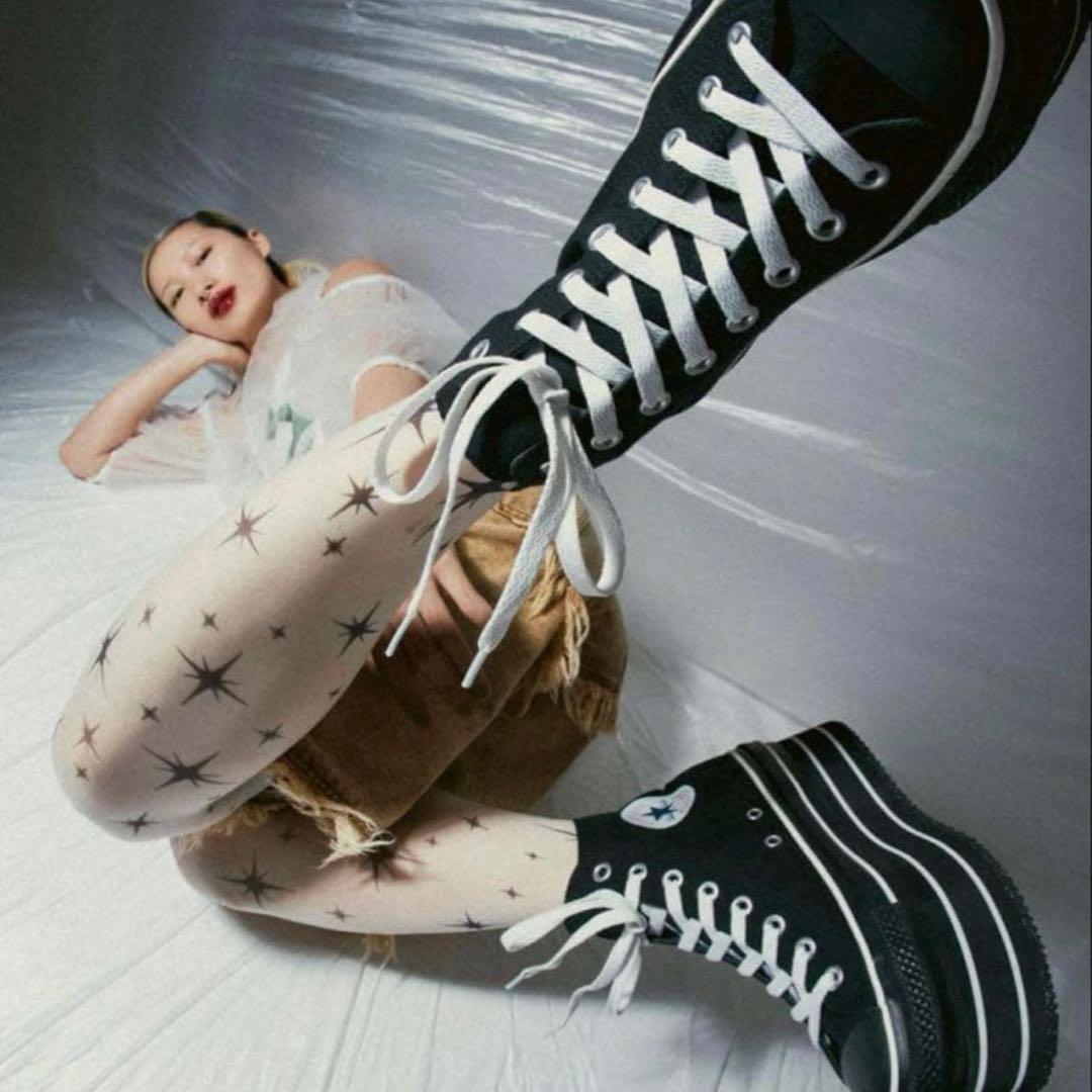 新品✨PAMEO POSE ×コンバース 厚底スニーカー オールスター 24cm