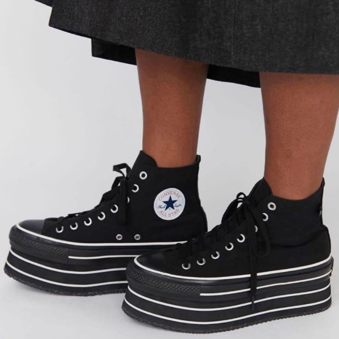 新品✨PAMEO POSE ×コンバース 厚底スニーカー オールスター 24cm