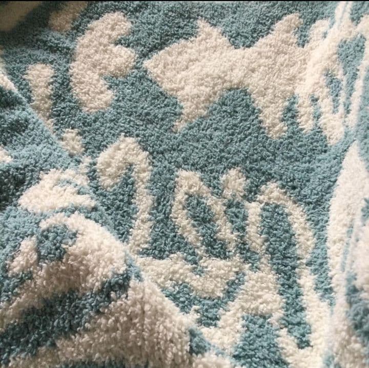 kashwere カシウエア ダマスク柄 ハーフブランケット