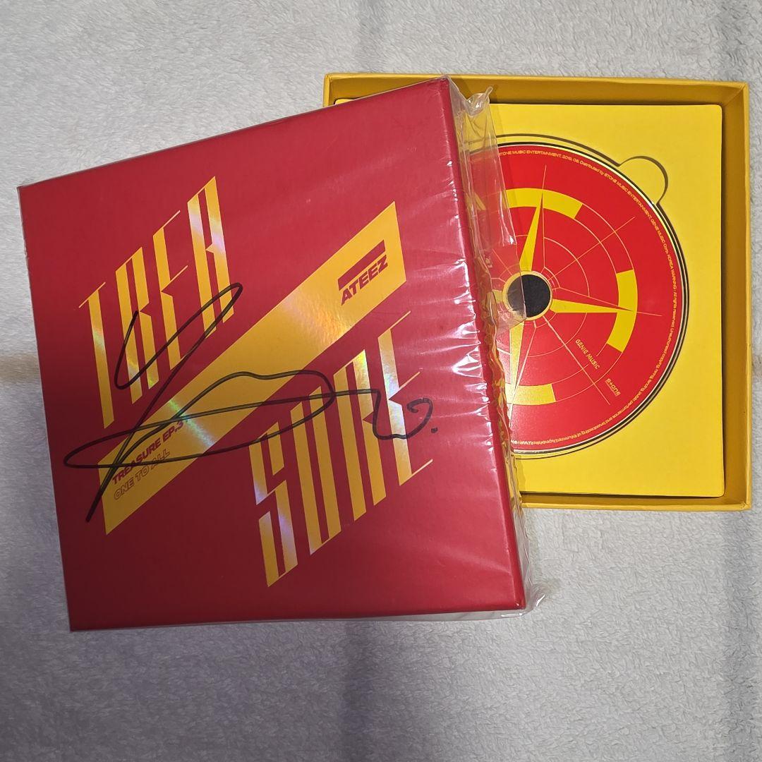 ateez ウヨン　サイン　アルバム　wave