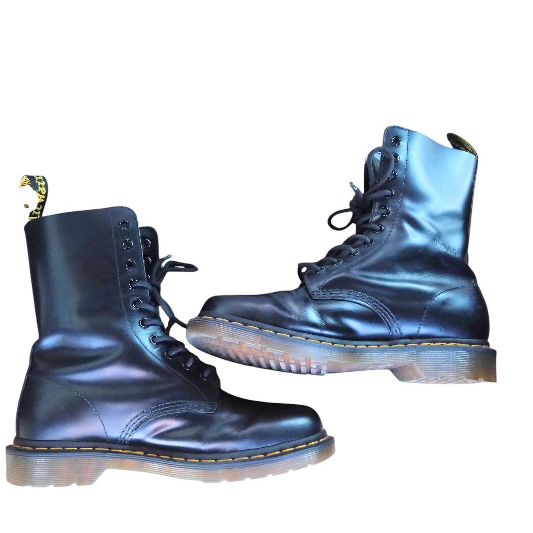極美品 ドクターマーチン 10ホールシューズ 1490 UK7 ブラック