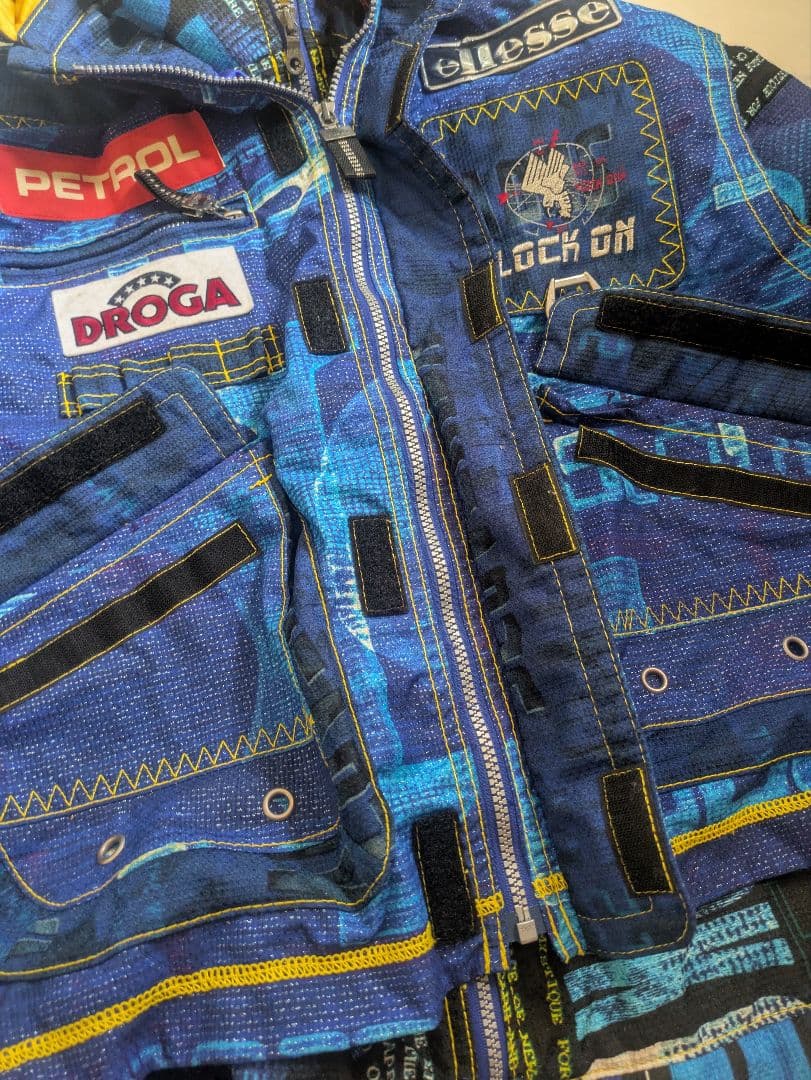 ellesse エレッセ スキーウェア 青 メンズ L つなぎ ジャケット