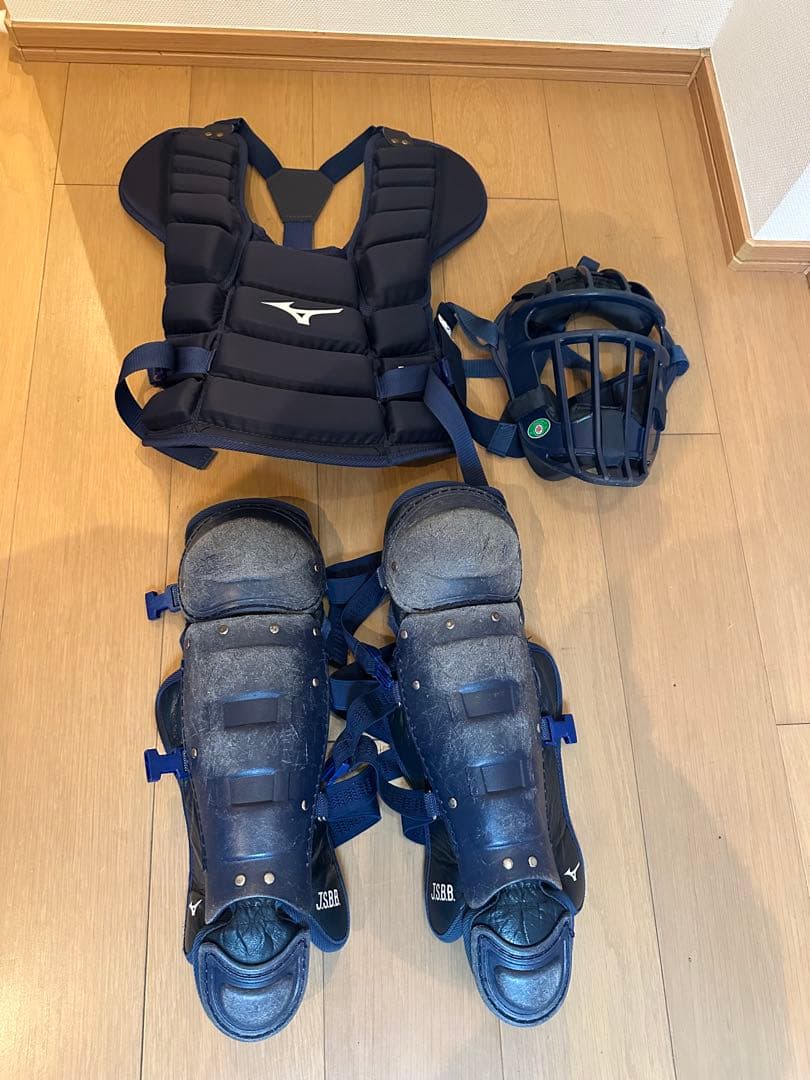 少年軟式用キャッチャー防具 3点セット SSサイズ キッズ ジュニアMIZUNO