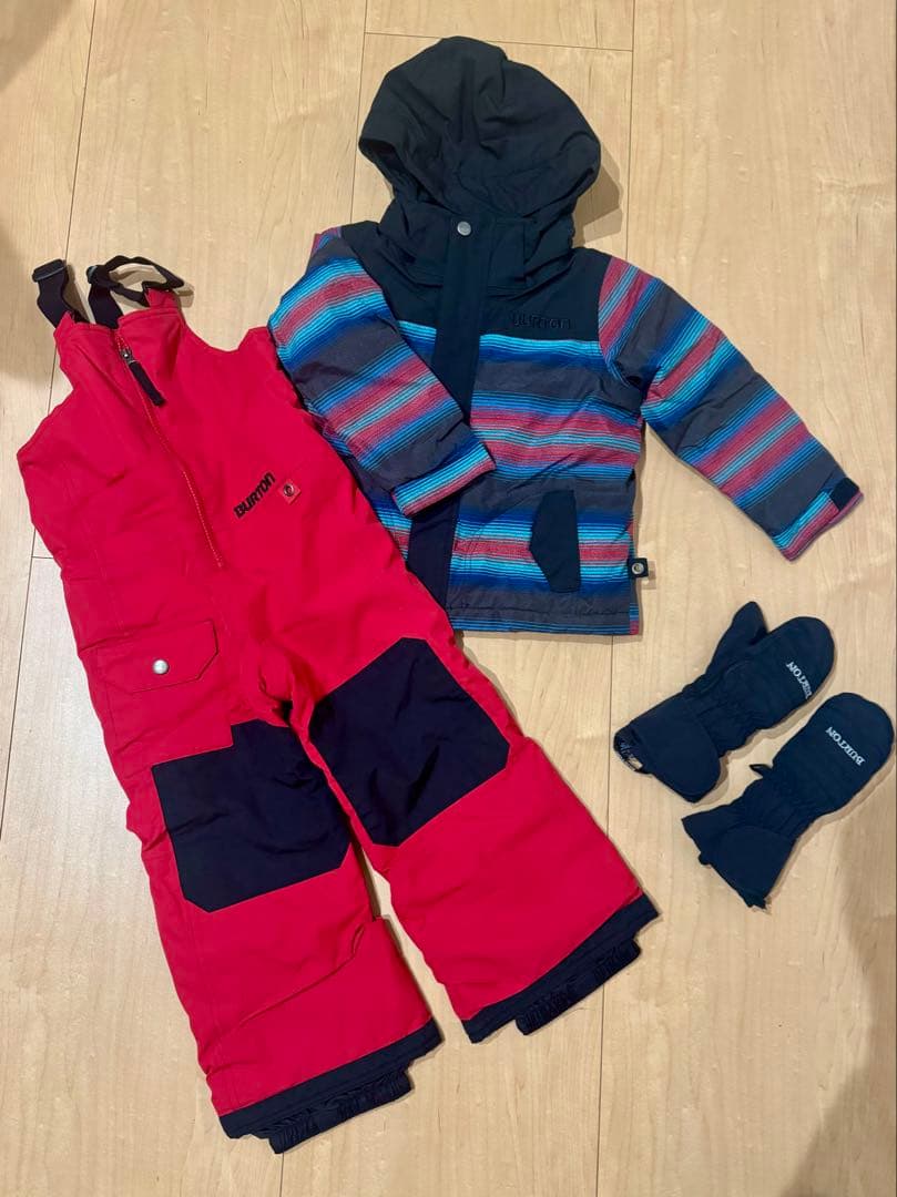 【バラ売り可】Burton スキーウェア + 手袋+スノーブーツ