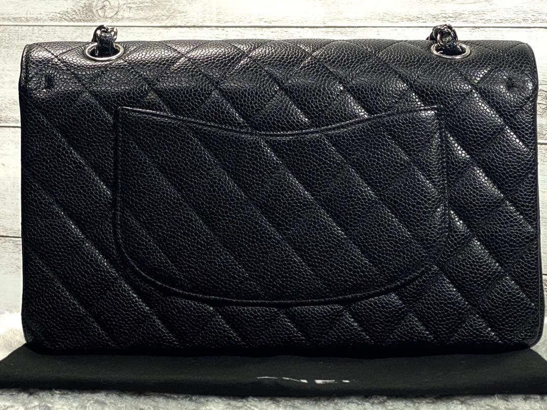【正規品・極美品】CHANEL シャネルマトラッセ25 キャビアスキン