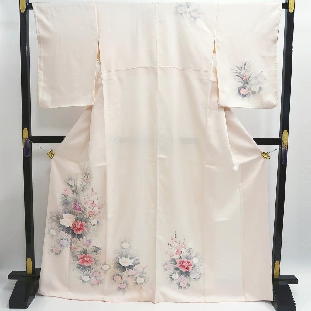 ME161　付下げ　身丈165cm　トールサイズ　牡丹