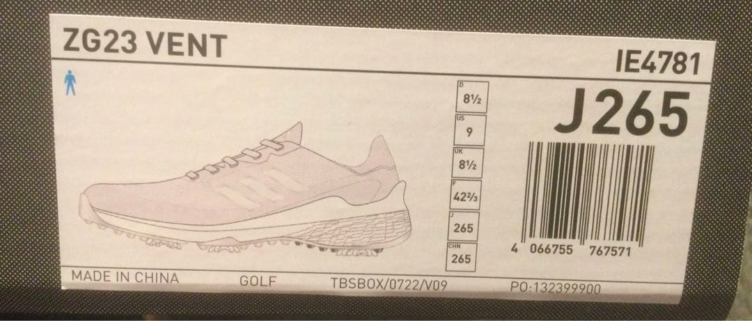 adidas ゴルフシューズ 新品 26.5cm ZG VENT 白