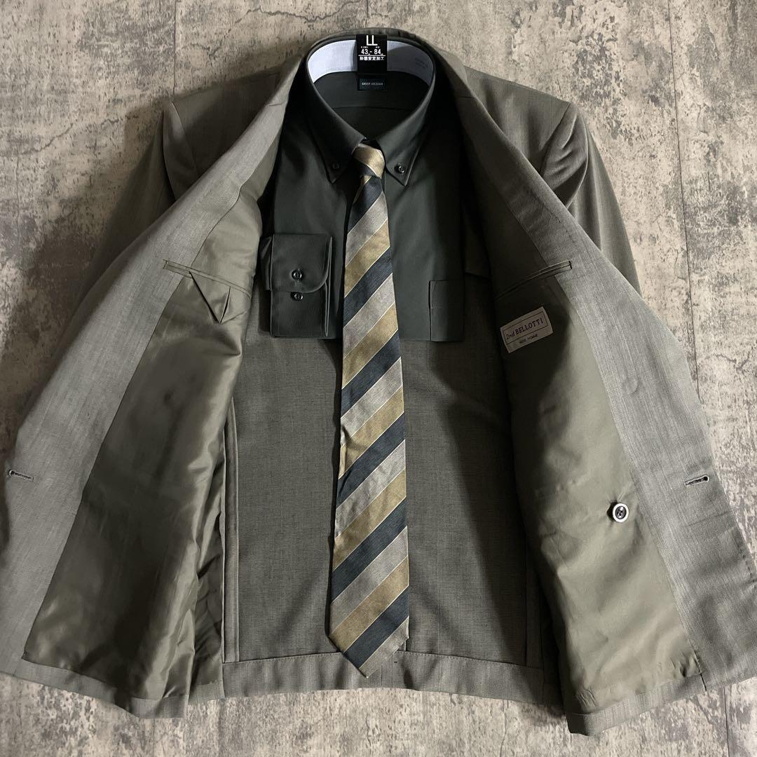 け*ご様 超特価 未使用 高級イタリア製生地 シングルスーツ 高級ブランドネクタ