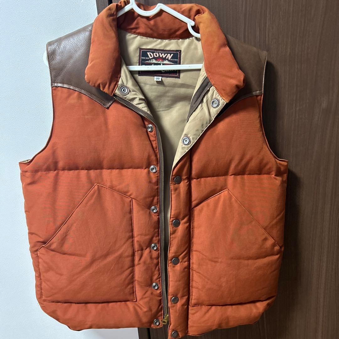 Sugar Cane DOWN ダウンベスト M オレンジ