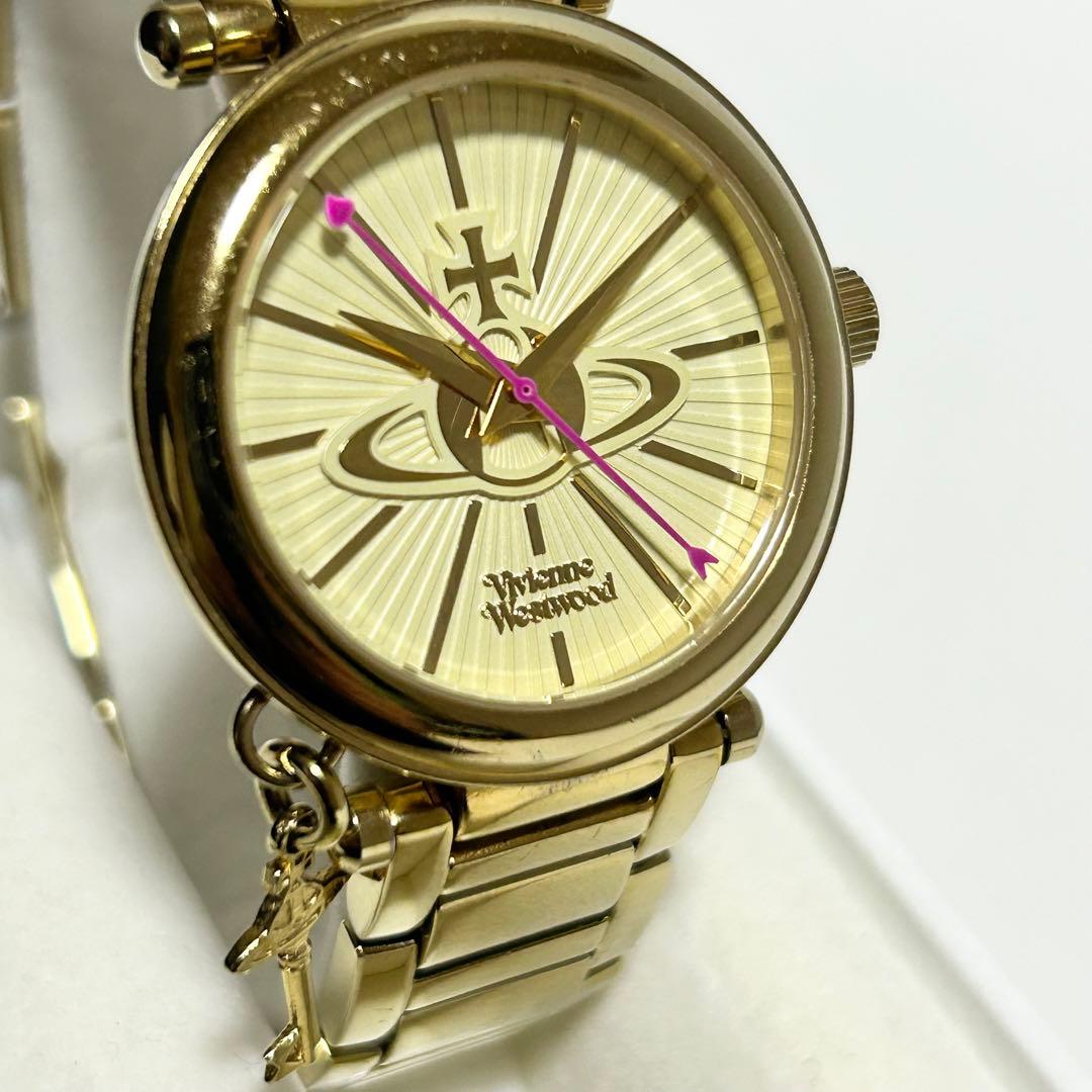稼働 vivienne ヴィヴィアン オーブ キーチャーム 腕時計 クォーツ