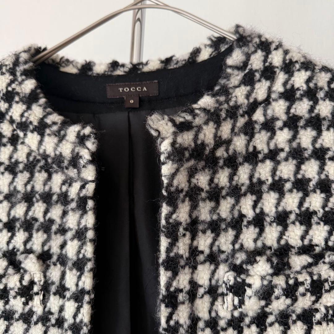 美品★定価6.9万円★TOCCA★puzzleノーカラージャケット