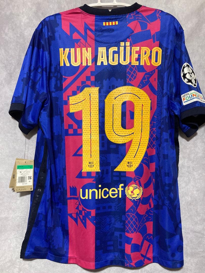 【正規品】アグエロ　バルセロナ　21/22 3rdレプリカ