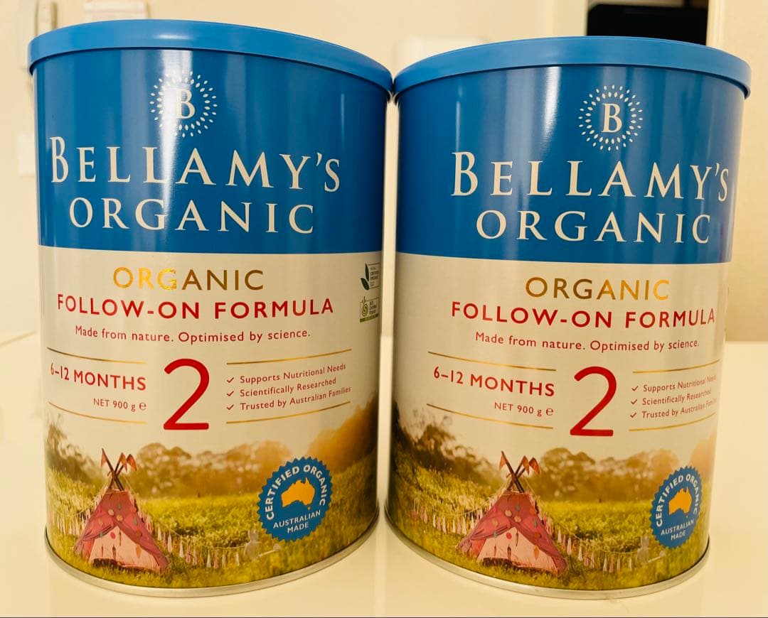Bellamy’s ベラミーズオーガニック粉ミルク(ステップ2)２缶