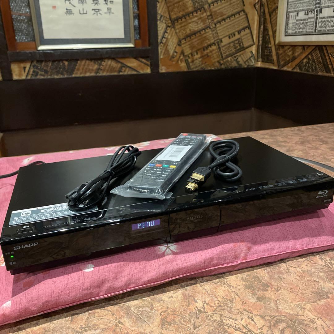 シャープAQUOS BD-S520 12倍録 新品リモコン等付フル装備！感動品！