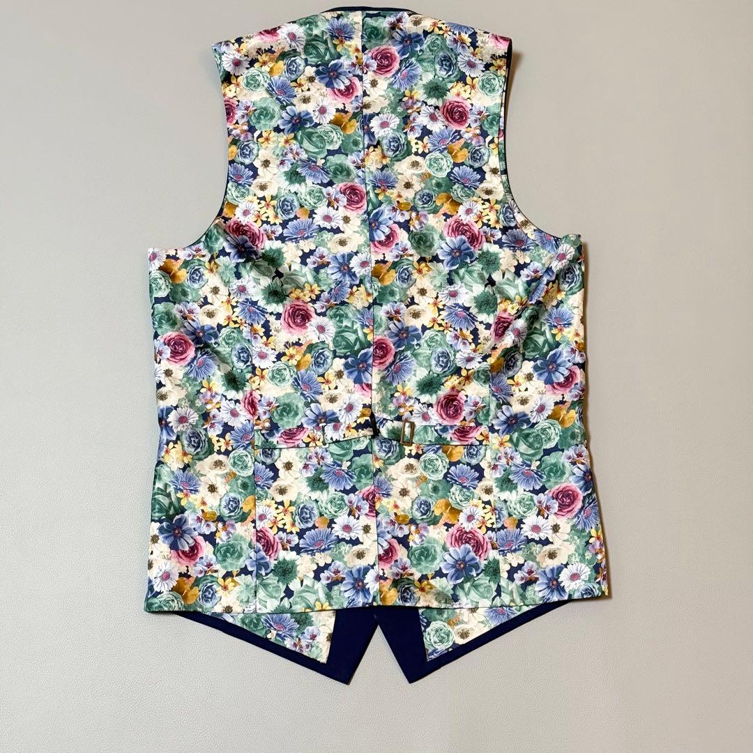 圧倒的存在感 エルメネジルド ゼニア 花柄 総裏 3ピース セットアップ