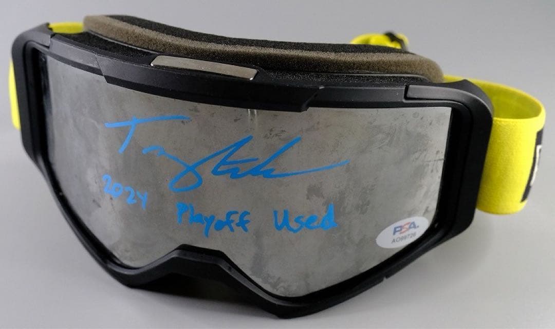 トミー・エドマン 2024年プレーオフ祝賀会実使用 直筆サインゴーグル/大谷翔平