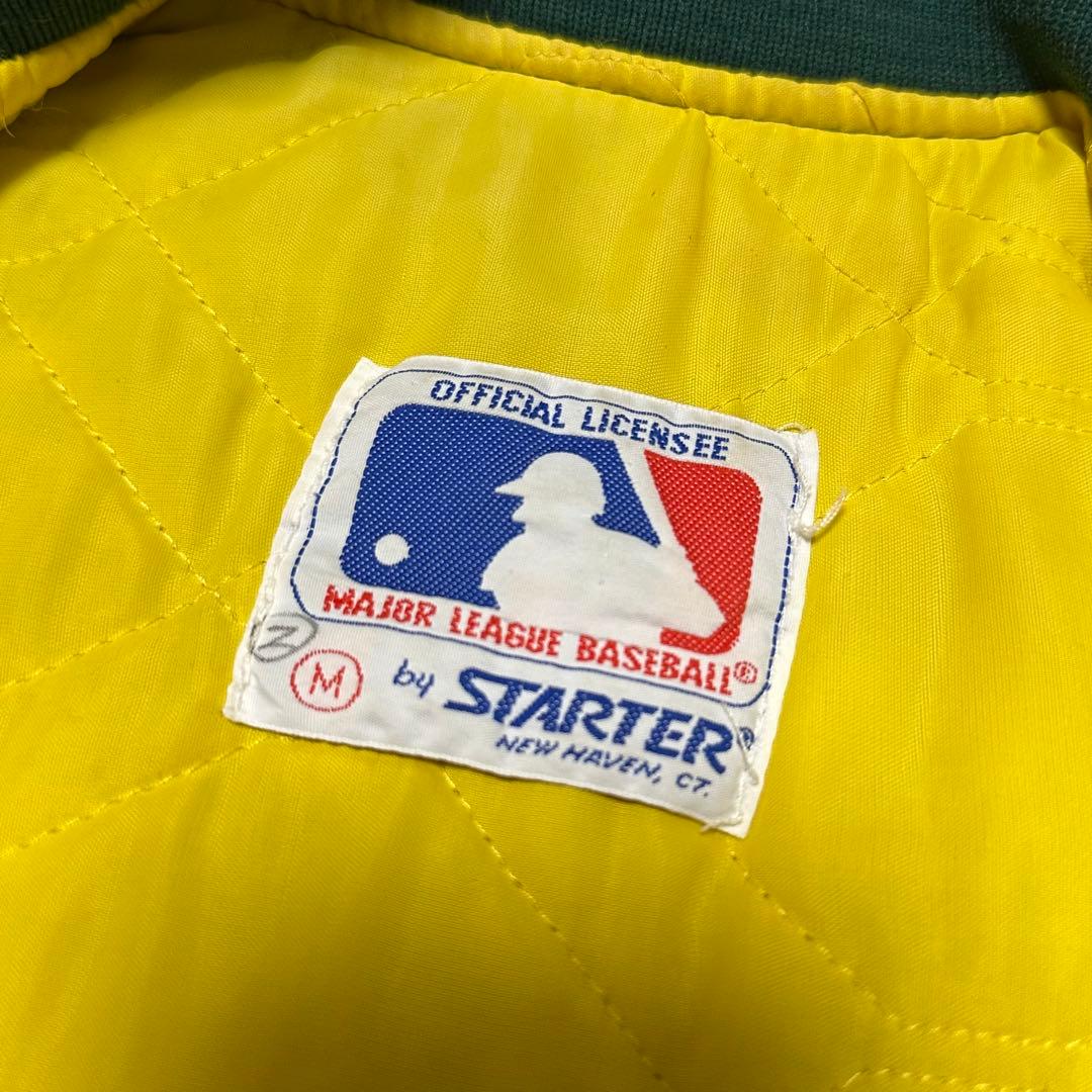 90sオークランドアスレチックス スターター スタジャン Mサイズ USA製