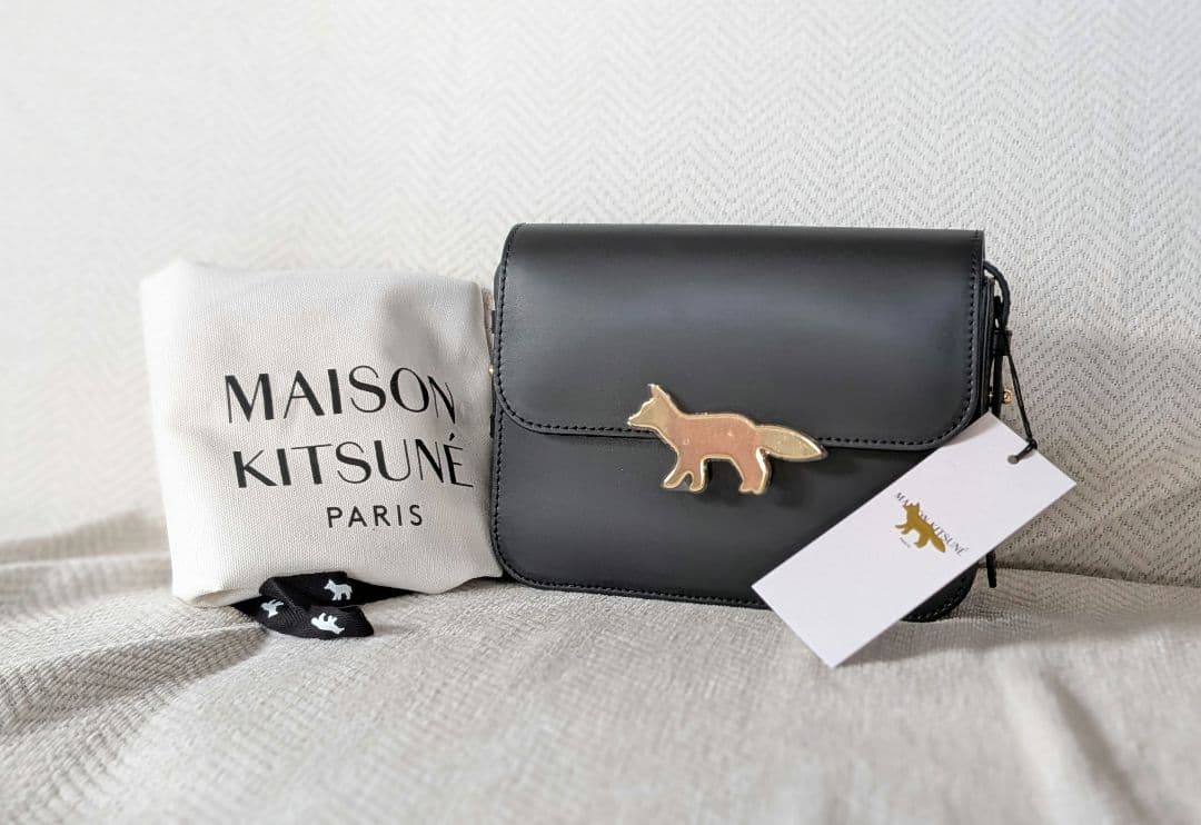 メゾンキツネ　EDIE BAG エディバック　Maison Kitsune　黒