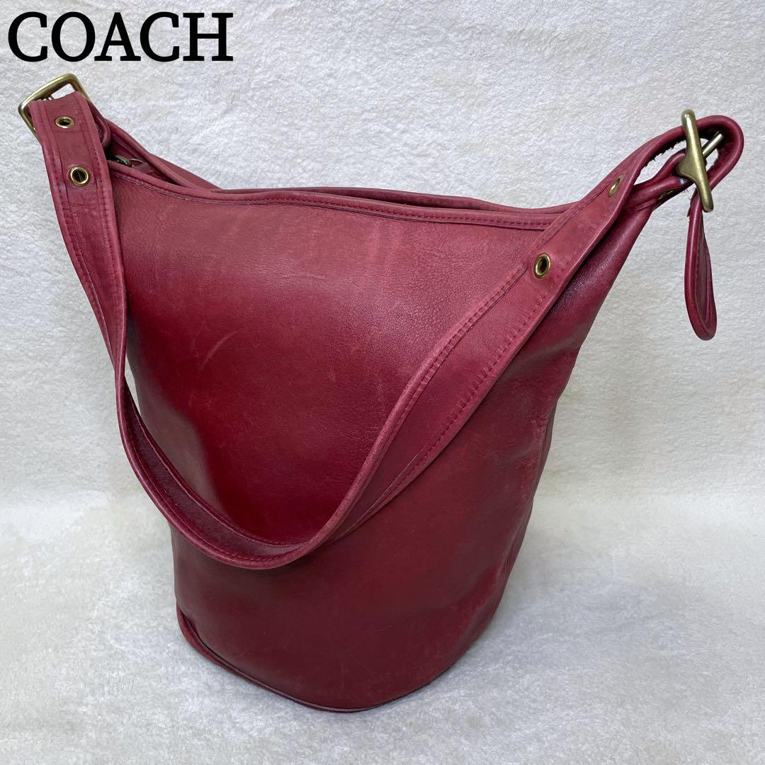COACH オールドコーチ バケツバック ショルダーバッグ y2k 赤