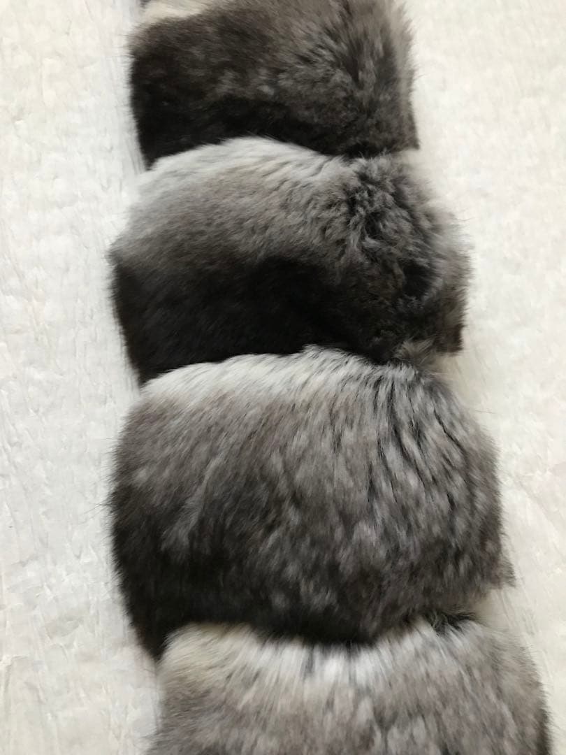 お子様にも！シンプルなチンチラのティペット　百貨店購入　未使用