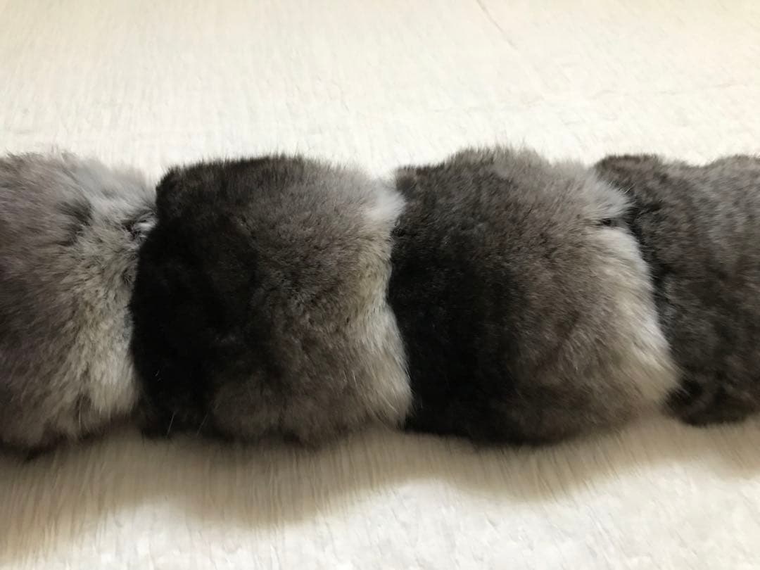 お子様にも！シンプルなチンチラのティペット　百貨店購入　未使用