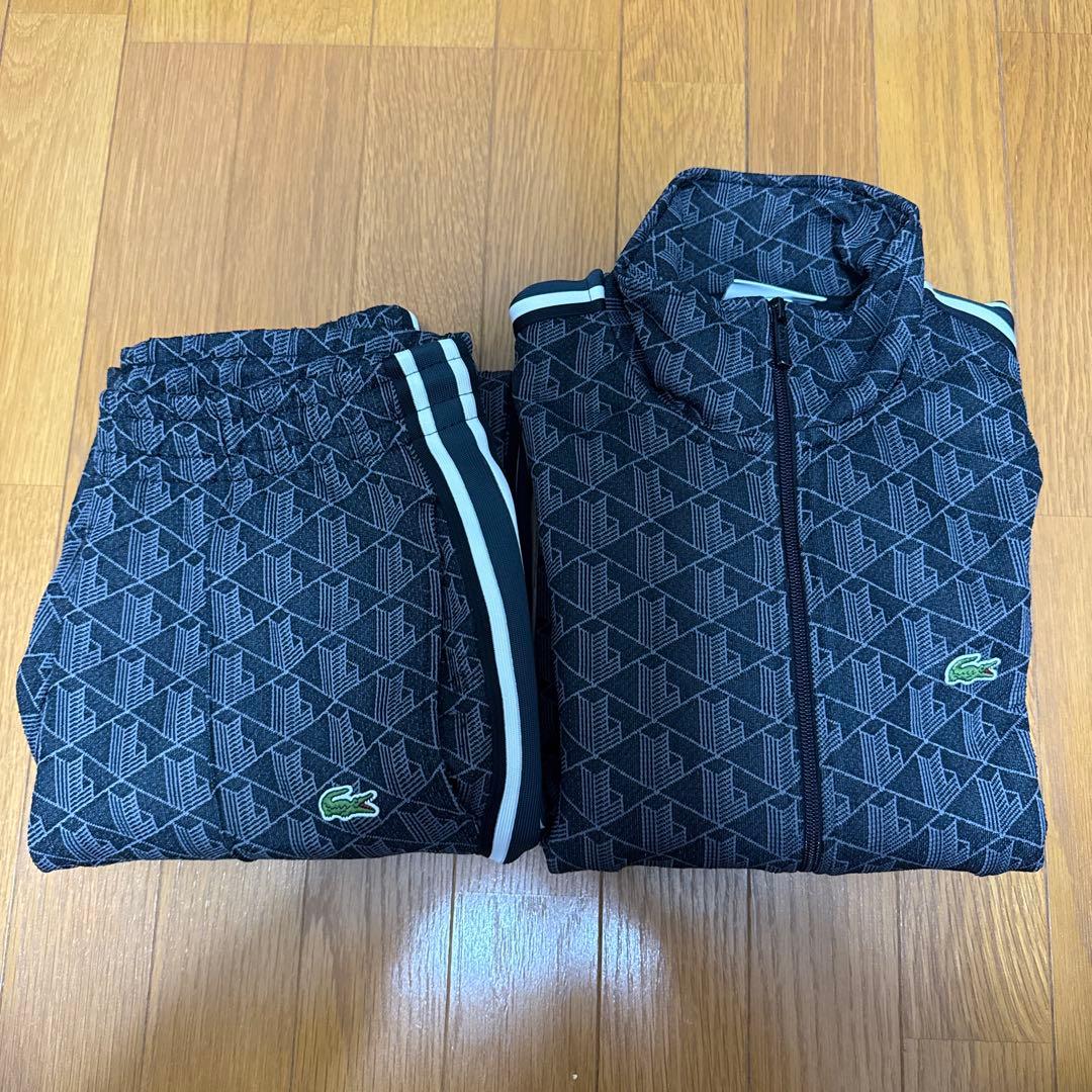 LACOSTEモノグラムセットアップ　ブラック