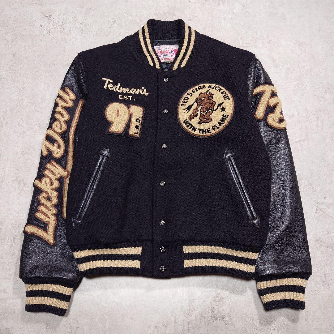 TEDMAN テッドマン 袖レザースタジャン 250着限定 40