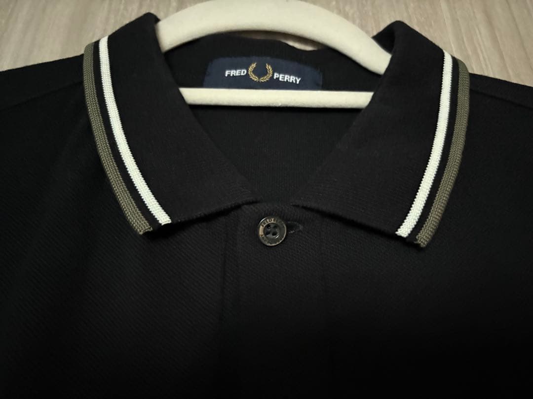 FRED PERRYフレッドペリー ツインティップラインロングスリーブポロシャツ